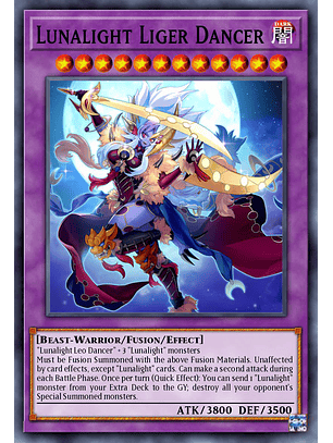 Lunalight Liger Dancer - DUAD-EN030 - Super Rare 1st Edition