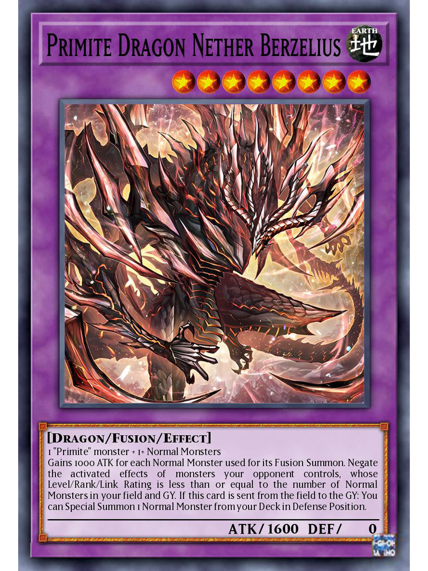 Primite Dragon Nether Berzelius - DUAD-EN035 - Ultra Rare 1st Edition 1