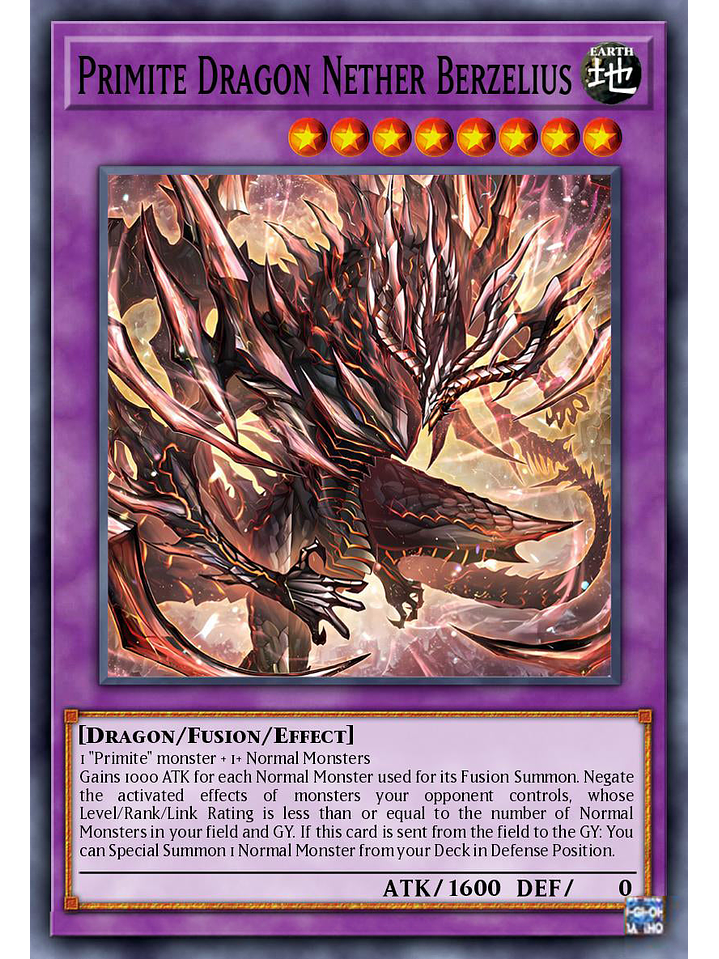 Primite Dragon Nether Berzelius - DUAD-EN035 - Ultra Rare 1st Edition 1