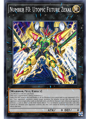 Number F0: Utopic Future Zexal - DUAD-EN042 - Starlight Rare 1st Edition