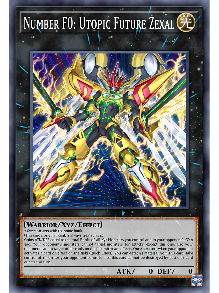 Number F0: Utopic Future Zexal - DUAD-EN042 - Starlight Rare 1st Edition 1