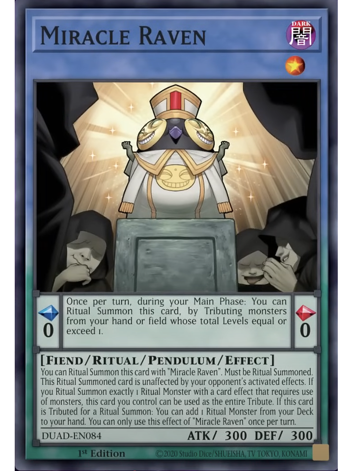 Miracle Raven - DUAD-EN084 - Common 1st Edition 1