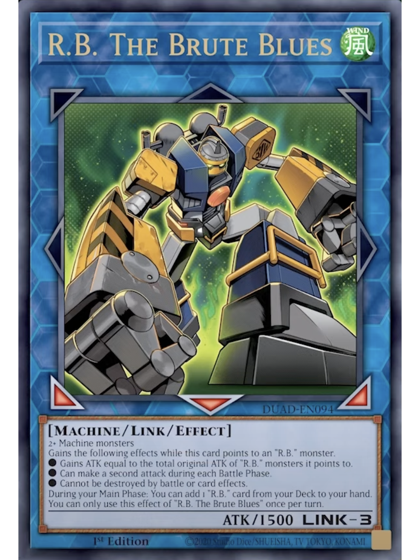 R.B. The Brute Blues - DUAD-EN094 - Starlight Rare 1st Edition 1