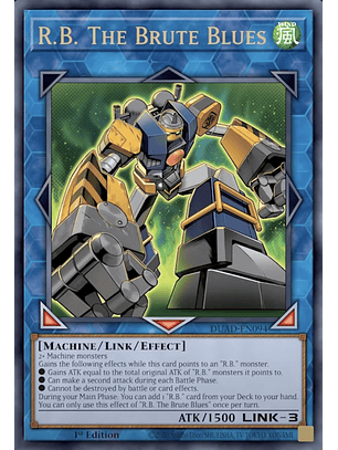 R.B. The Brute Blues - DUAD-EN094 - Starlight Rare 1st Edition