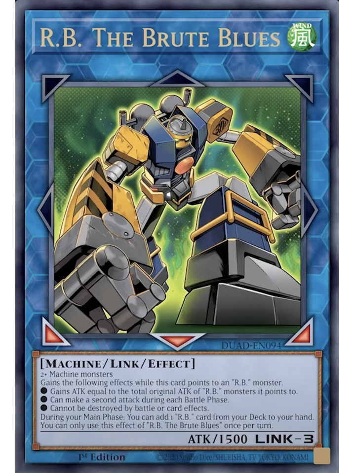 R.B. The Brute Blues - DUAD-EN094 - Starlight Rare 1st Edition 1