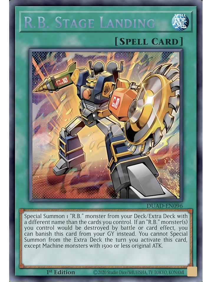 R.B. Stage Landing - DUAD-EN096 - Secret Rare 1st Edition 1