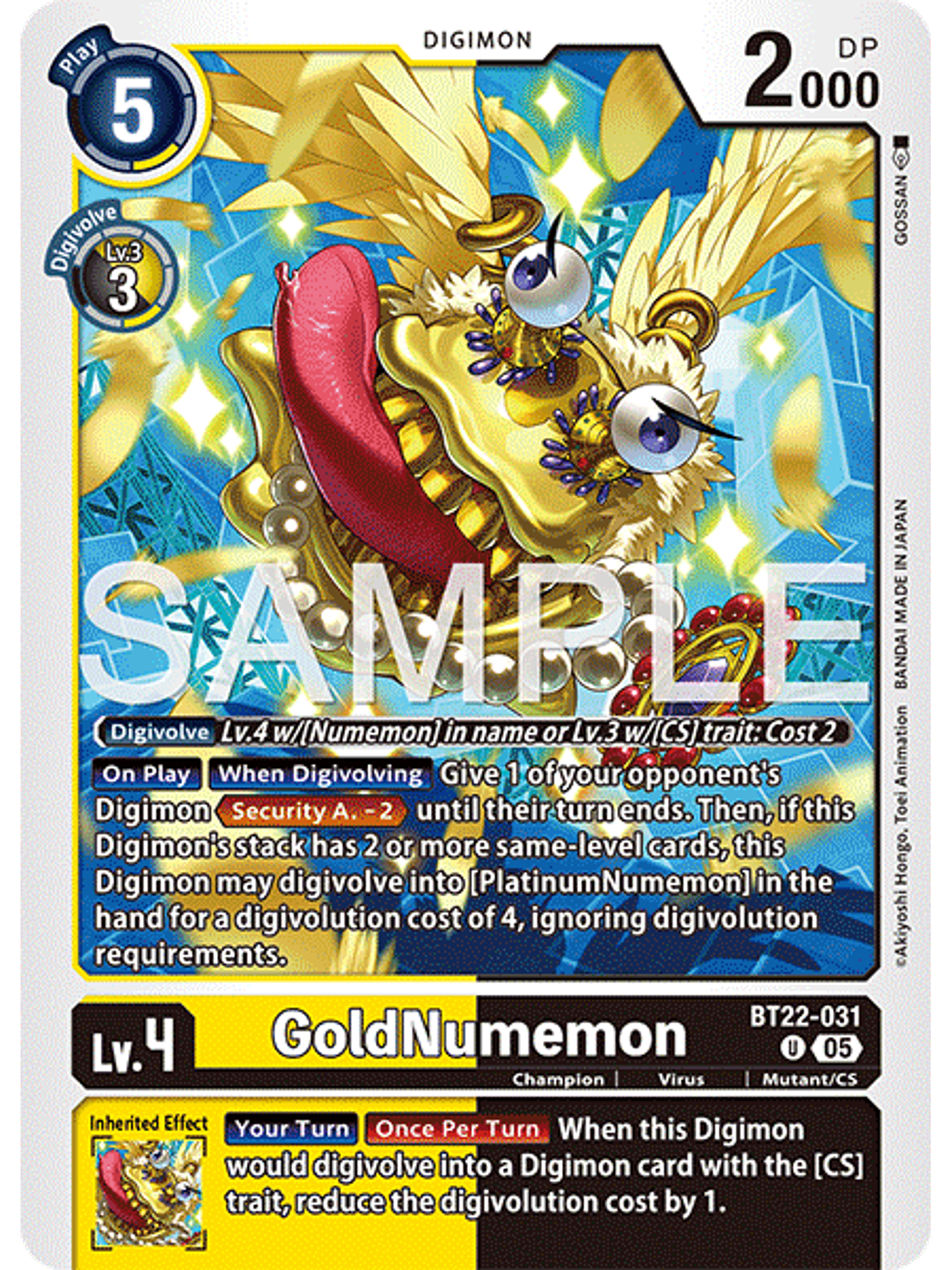 BT22-031 U GoldNumemon 1