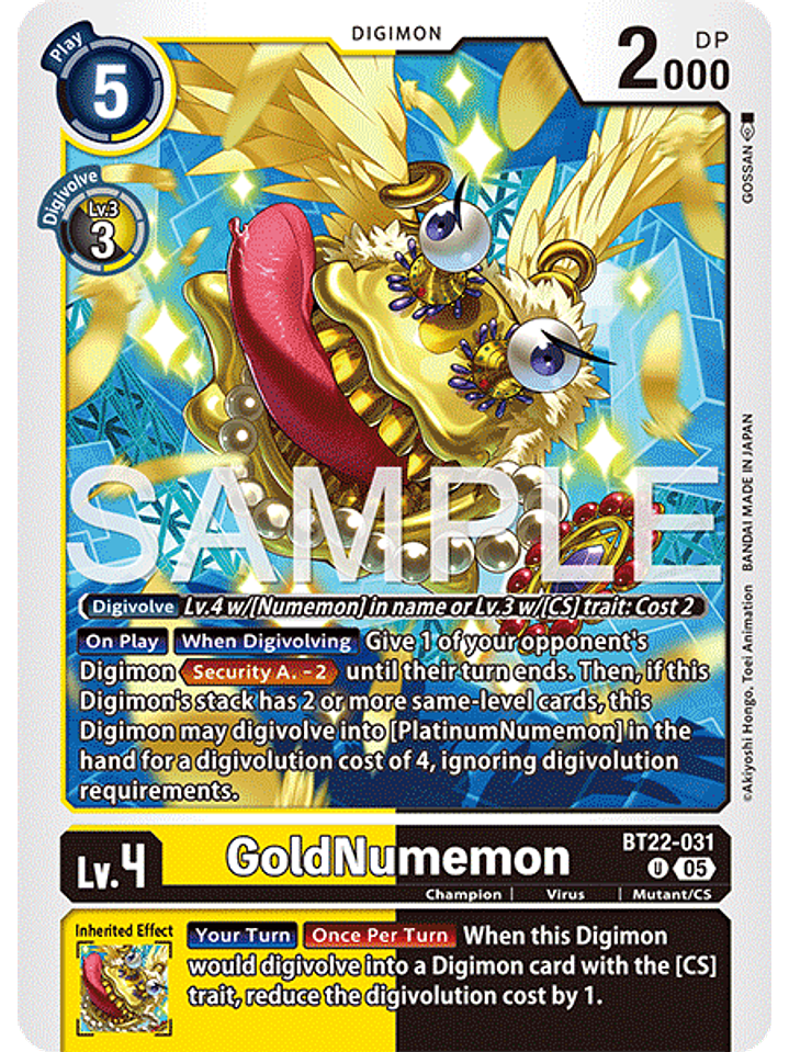 BT22-031 U GoldNumemon 1