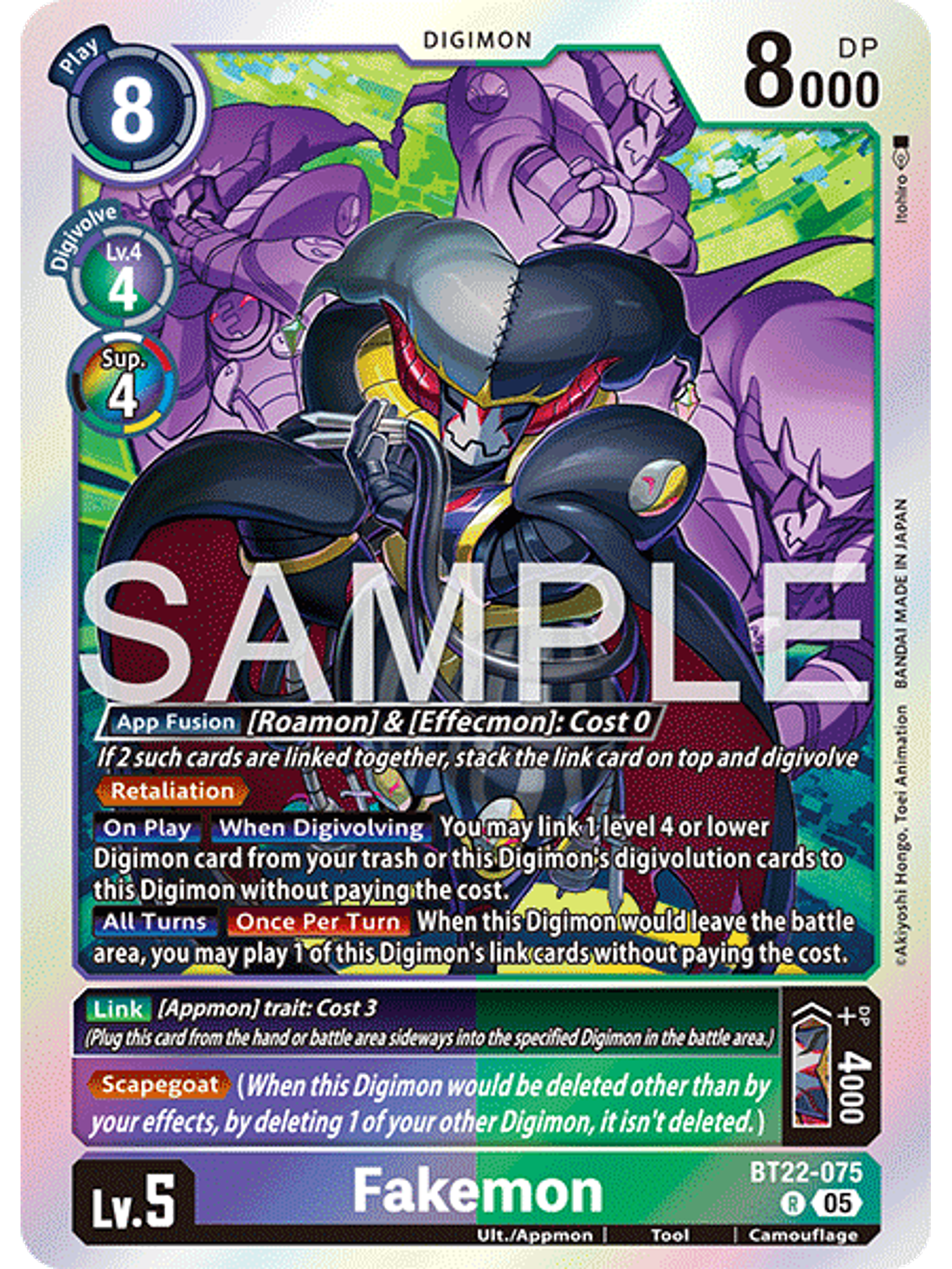 BT22-075 R Fakemon 1