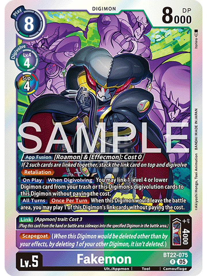 BT22-075 R Fakemon 1