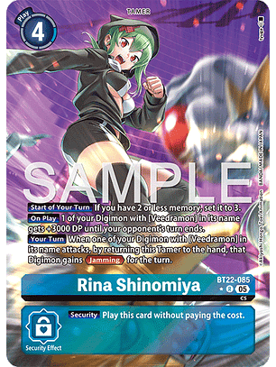 BT22-085 (Alternate Art) Rina Shinomiya