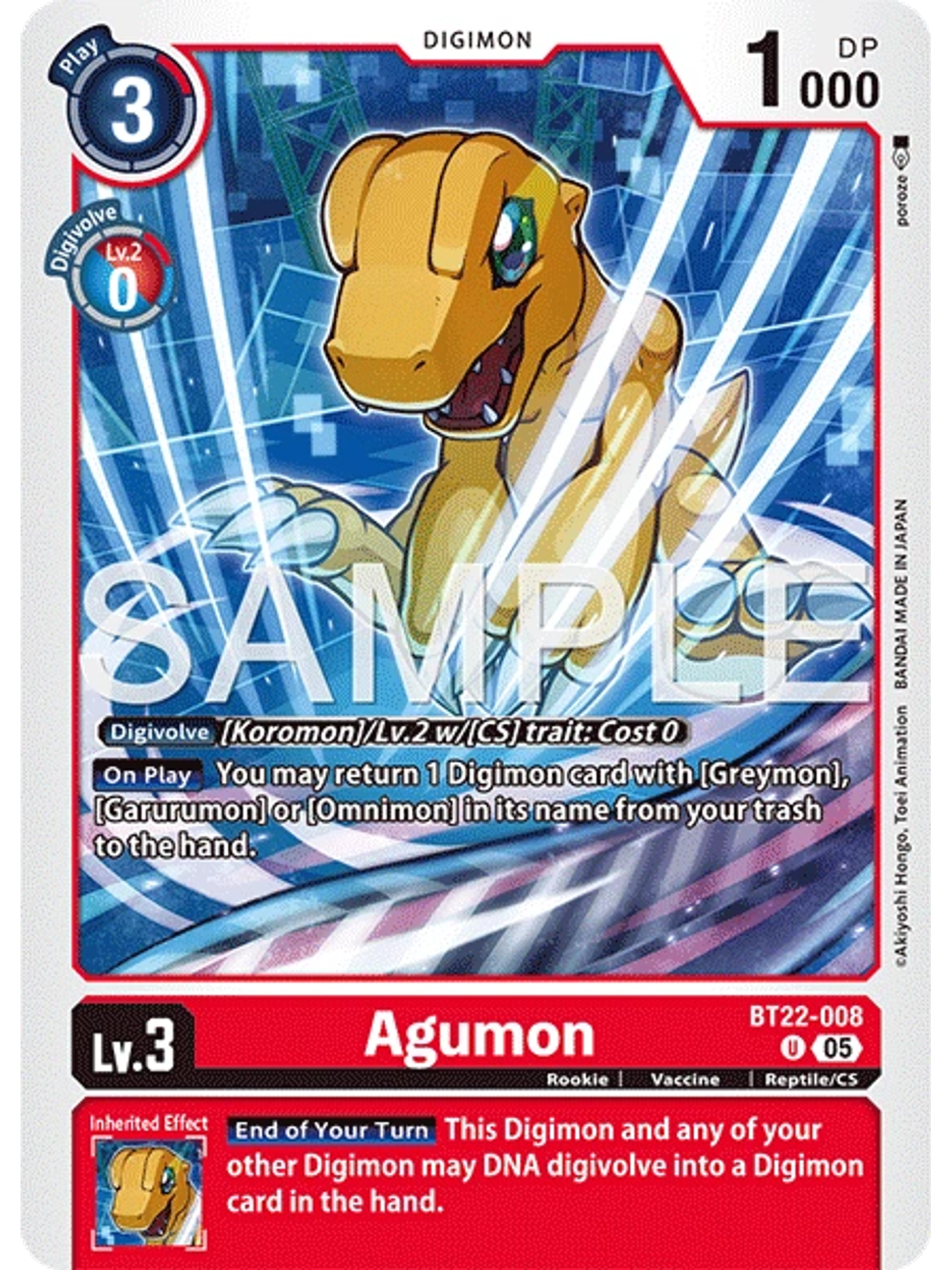 BT22-008 U Agumon 1