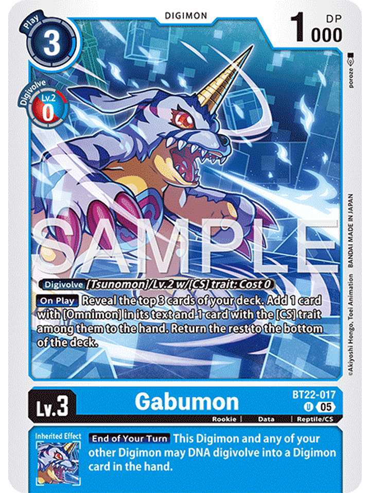 BT22-017 U Gabumon 1