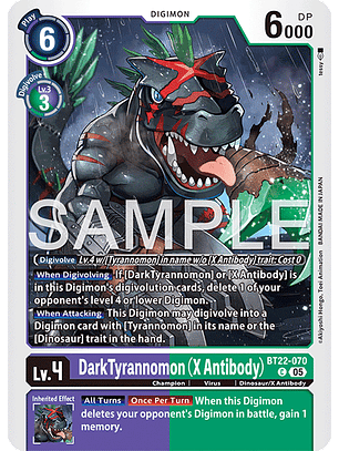 BT22-070 C DarkTyrannomon (X Antibody)