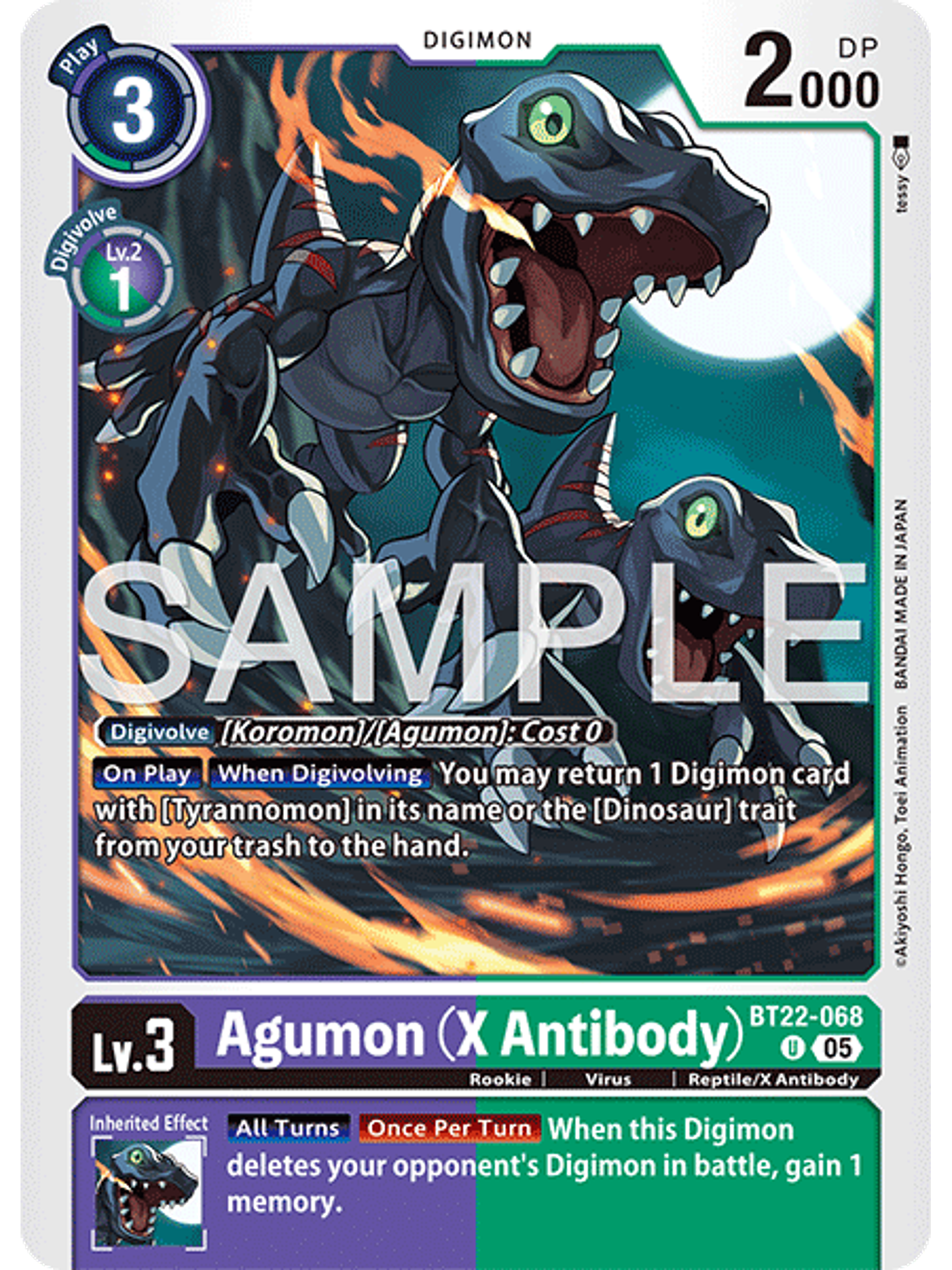 BT22-068 U Agumon (X Antibody) 1