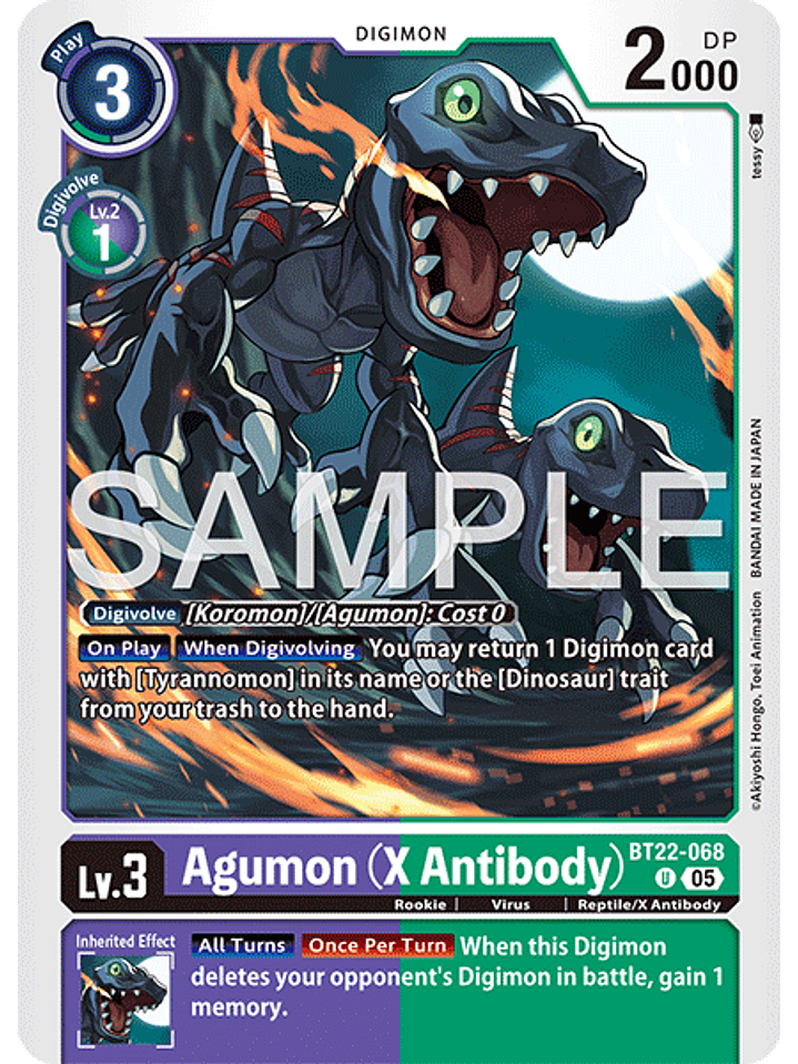 BT22-068 U Agumon (X Antibody) 1