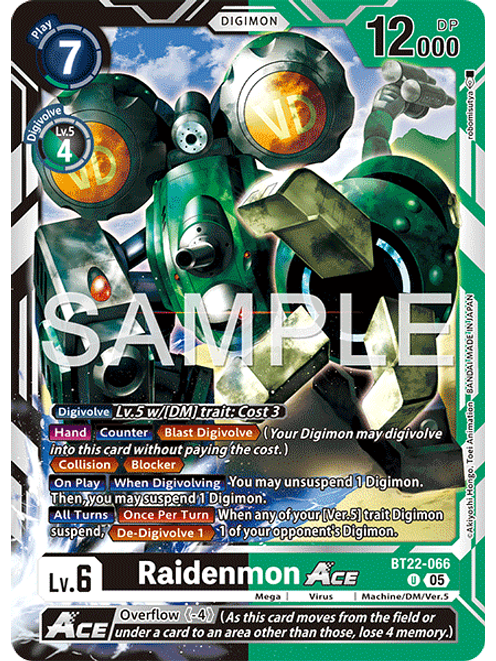 BT22-066 U Raidenmon ACE 1