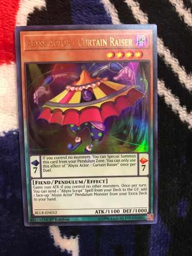 Abyss Actor - Curtain Raiser - bllr-en012 - Ultra Rare 1st Edition