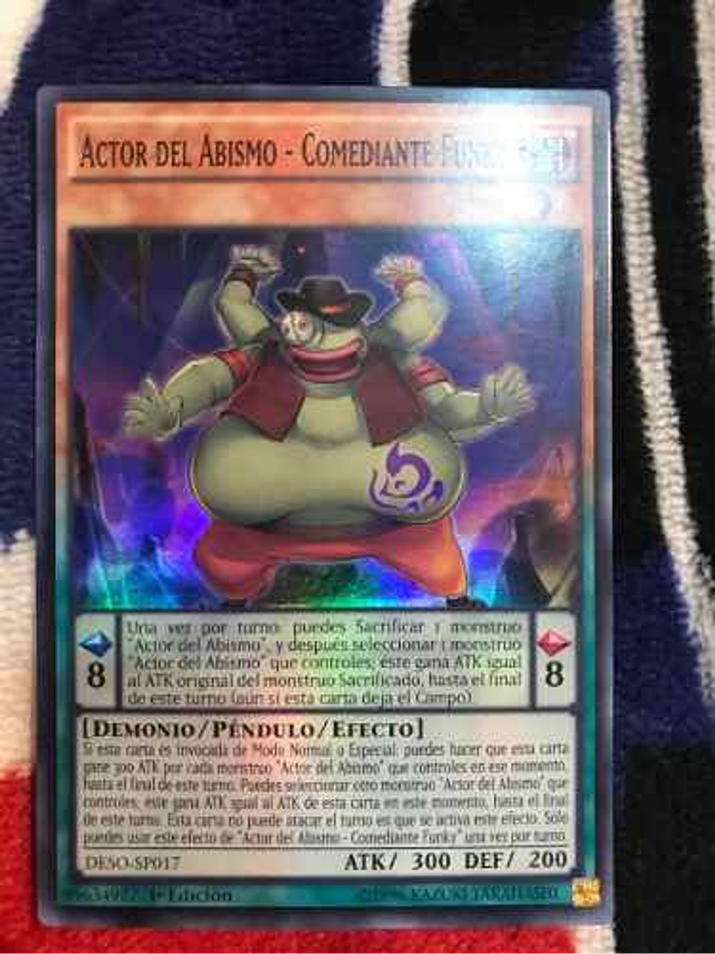 Abyss Actor - Funky Comedian - deso-en017 - Super Rare 1st E 1