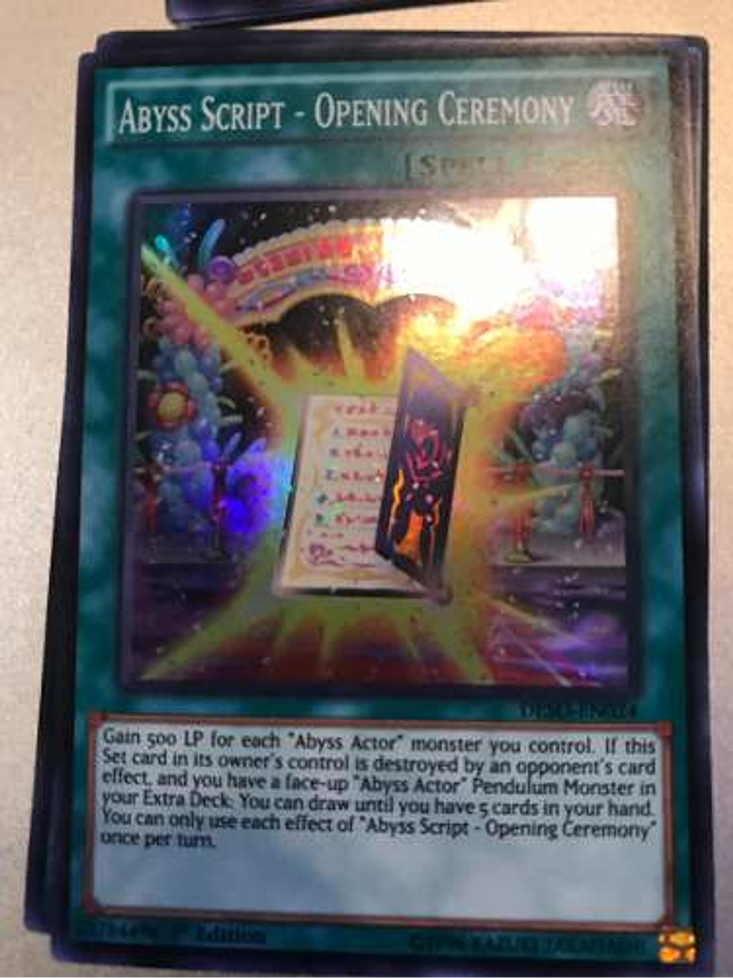Abyss Script - Opening Ceremony - deso-en024 - Super Rare 1s 1