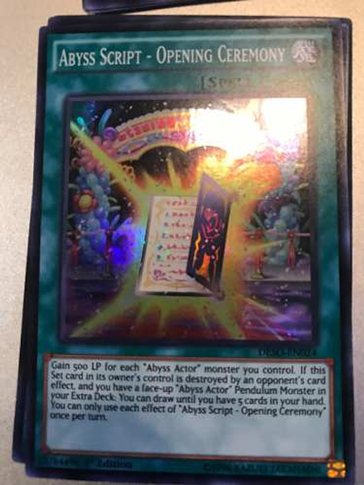Abyss Script - Opening Ceremony - deso-en024 - Super Rare 1s 1