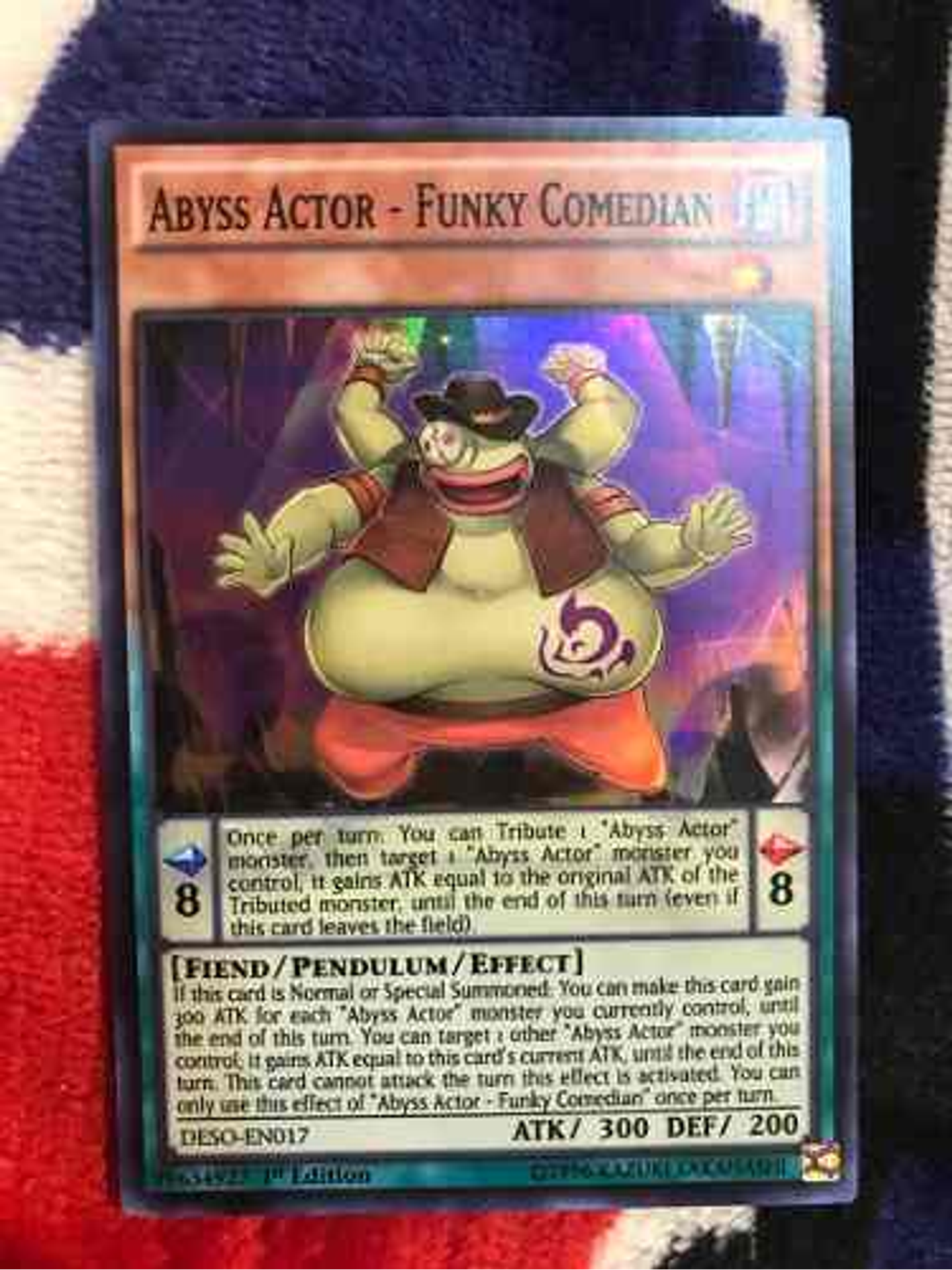 Abyss Actor - Funky Comedian - deso-en017 - Super Rare 1st E 2