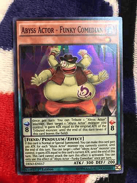 Abyss Actor - Funky Comedian - deso-en017 - Super Rare 1st E