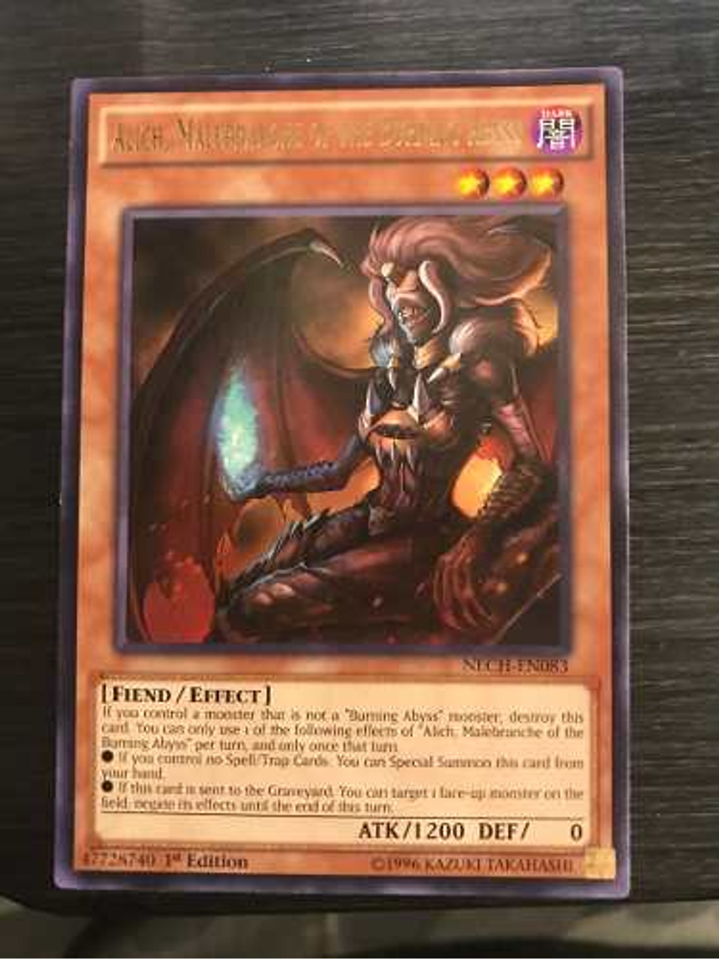 Alich, Malebranche Of The Burning Abyss - nech-en083 - Rare 1st Edition 1