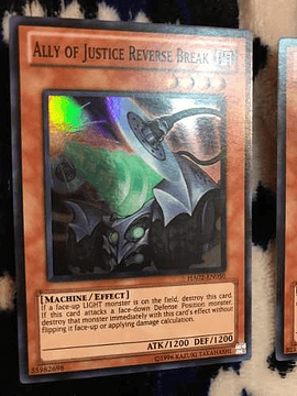 Ally Of Justice Reverse Break - ha02-en050 - Super Rare 1st Edition