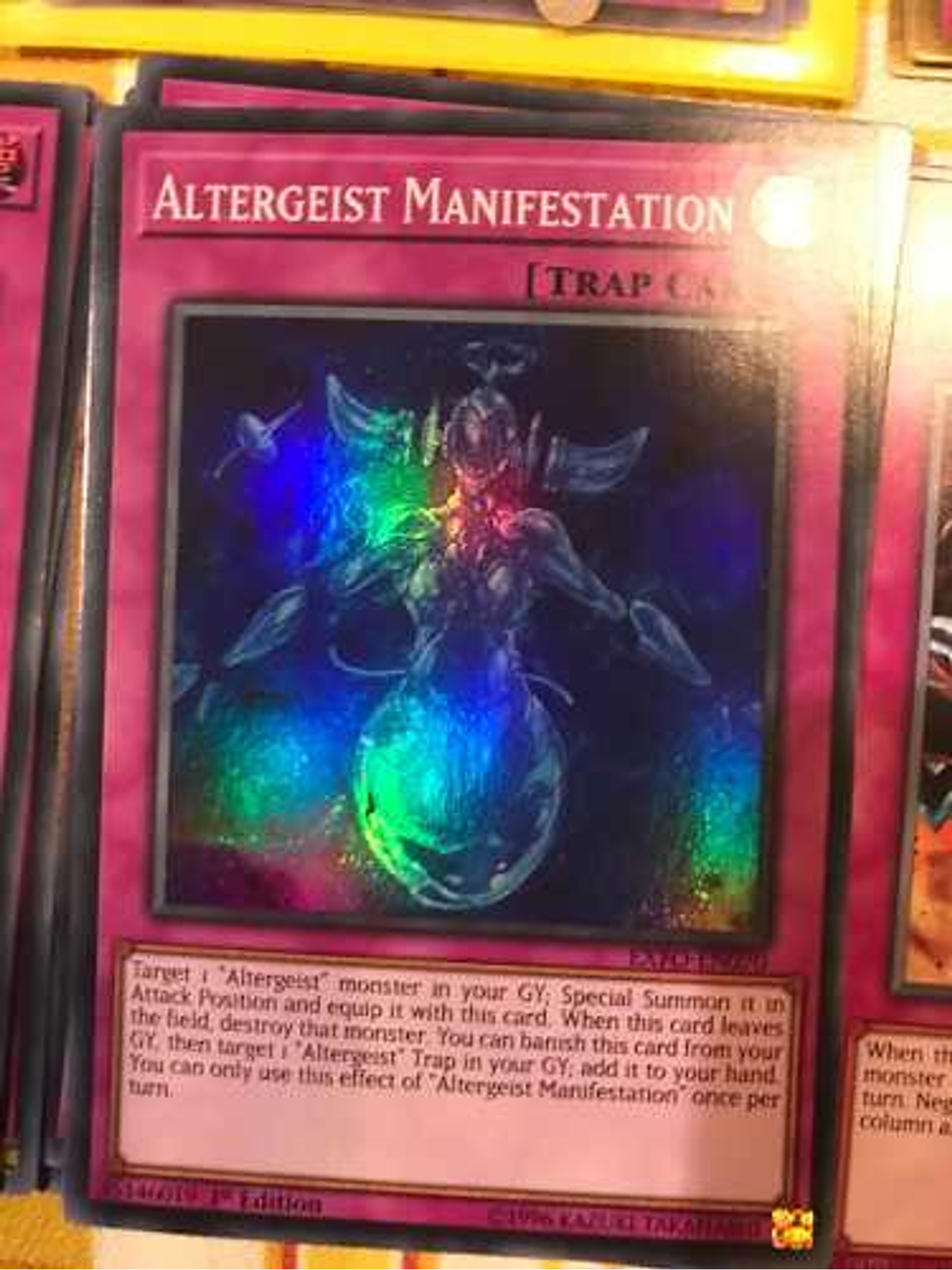 Altergeist Manifestation - exfo-en070 - Super Rare 1st Edition 1