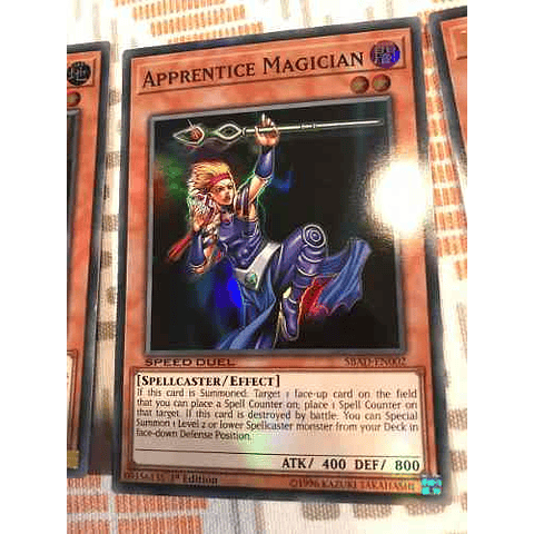 Apprentice Magician - sbad-en002 - Super Rare 1st Edition