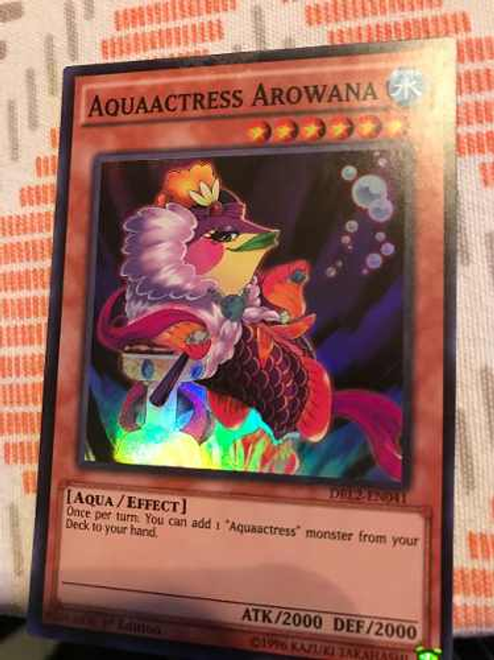 Aquaactress Arowana - drl2-en041 - Super Rare 1st Edition 1