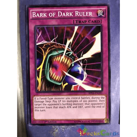 Bark Of Dark Ruler - bp03-en191 - Common 1st Edition