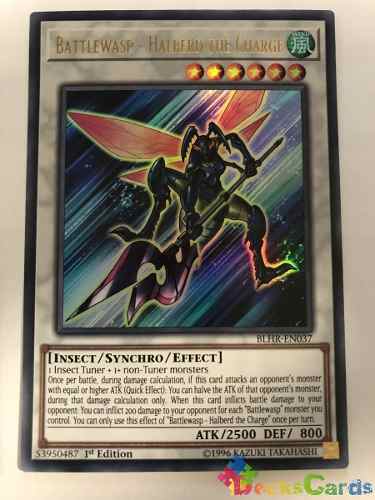 Battlewasp - Halberd The Charge - blhr-en037 - Ultra Rare 1st Edition
