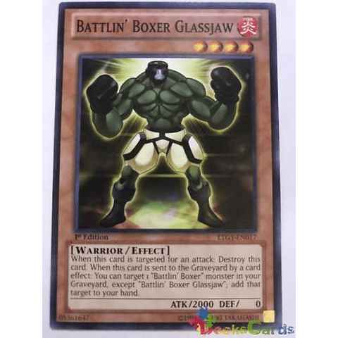 Battlin' Boxer Glassjaw - ltgy-en017 - Common 1st Edition