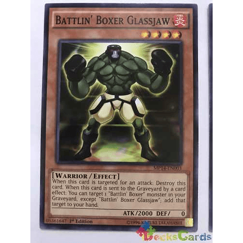 Battlin' Boxer Glassjaw - mp14-en003 - Common 1st Edition