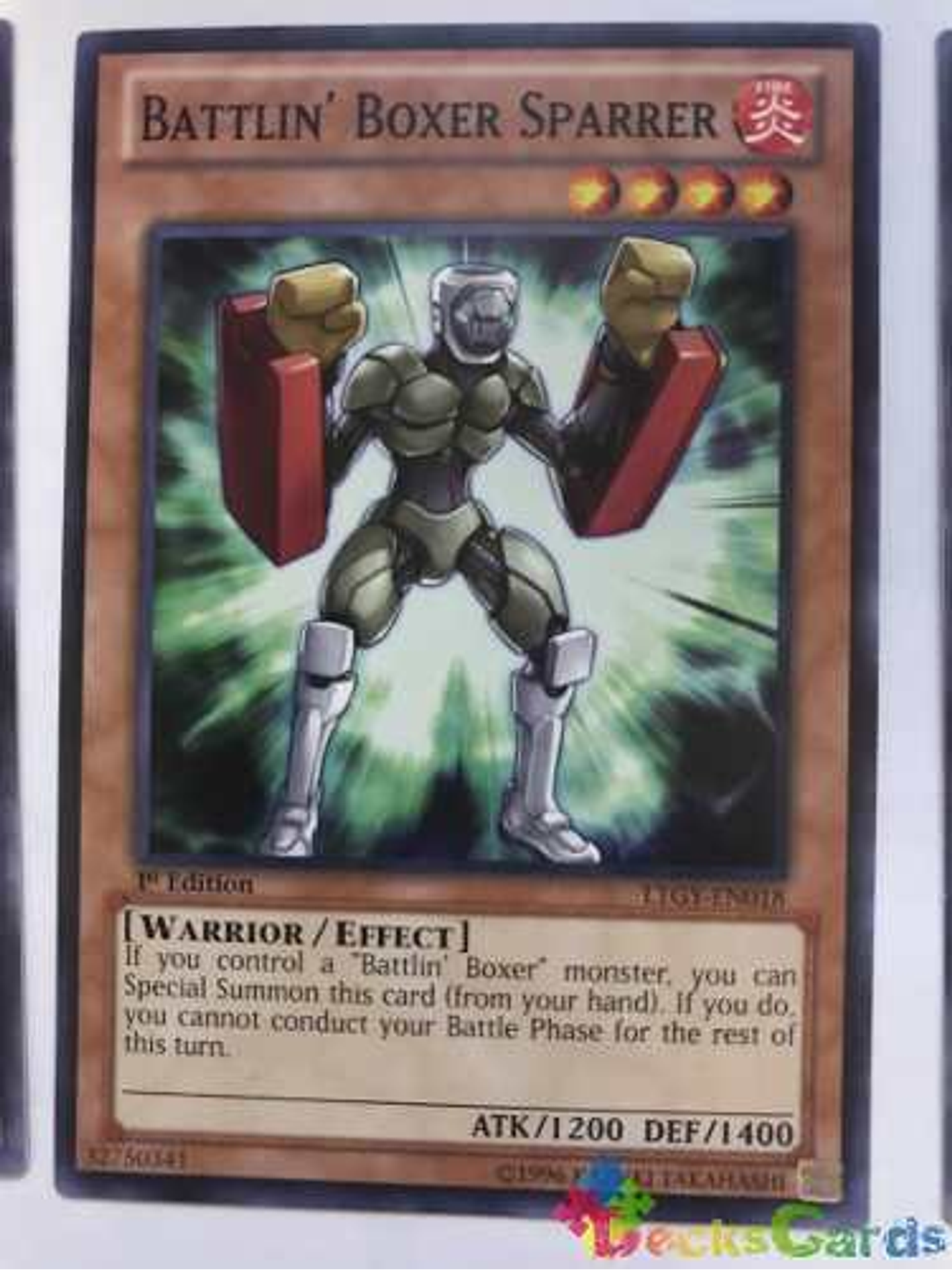 Battlin' Boxer Sparrer - ltgy-en018 - Common 1st Edition 1