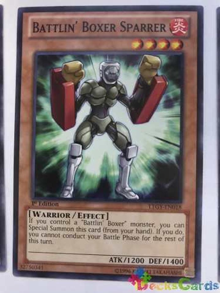 Battlin' Boxer Sparrer - ltgy-en018 - Common 1st Edition 1
