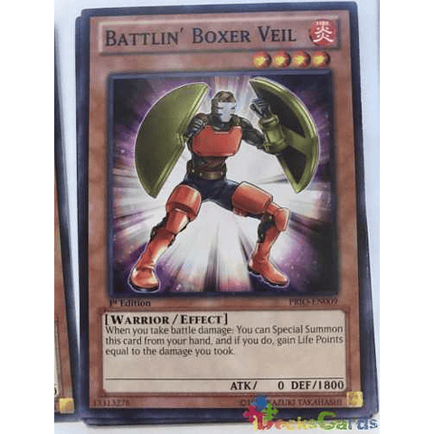 Battlin' Boxer Veil - prio-en009 - Common 1st Edition