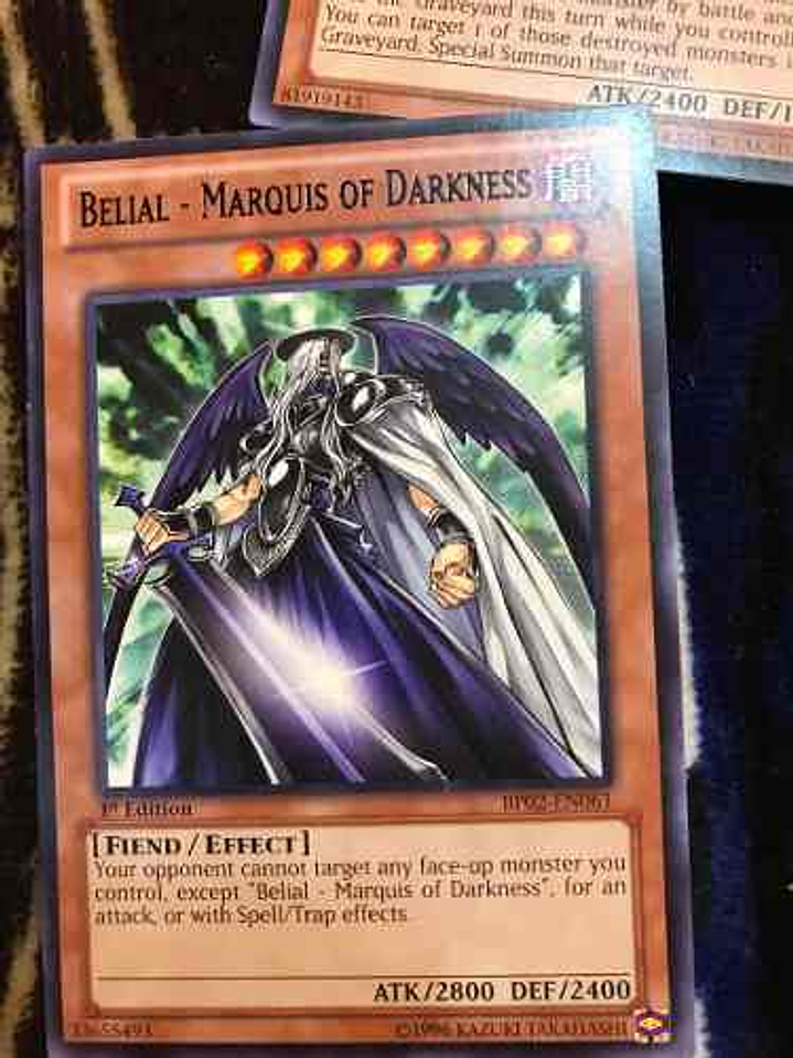 Belial - Marquis Of Darkness - bp02-en061 - Rare 1st Edition 1