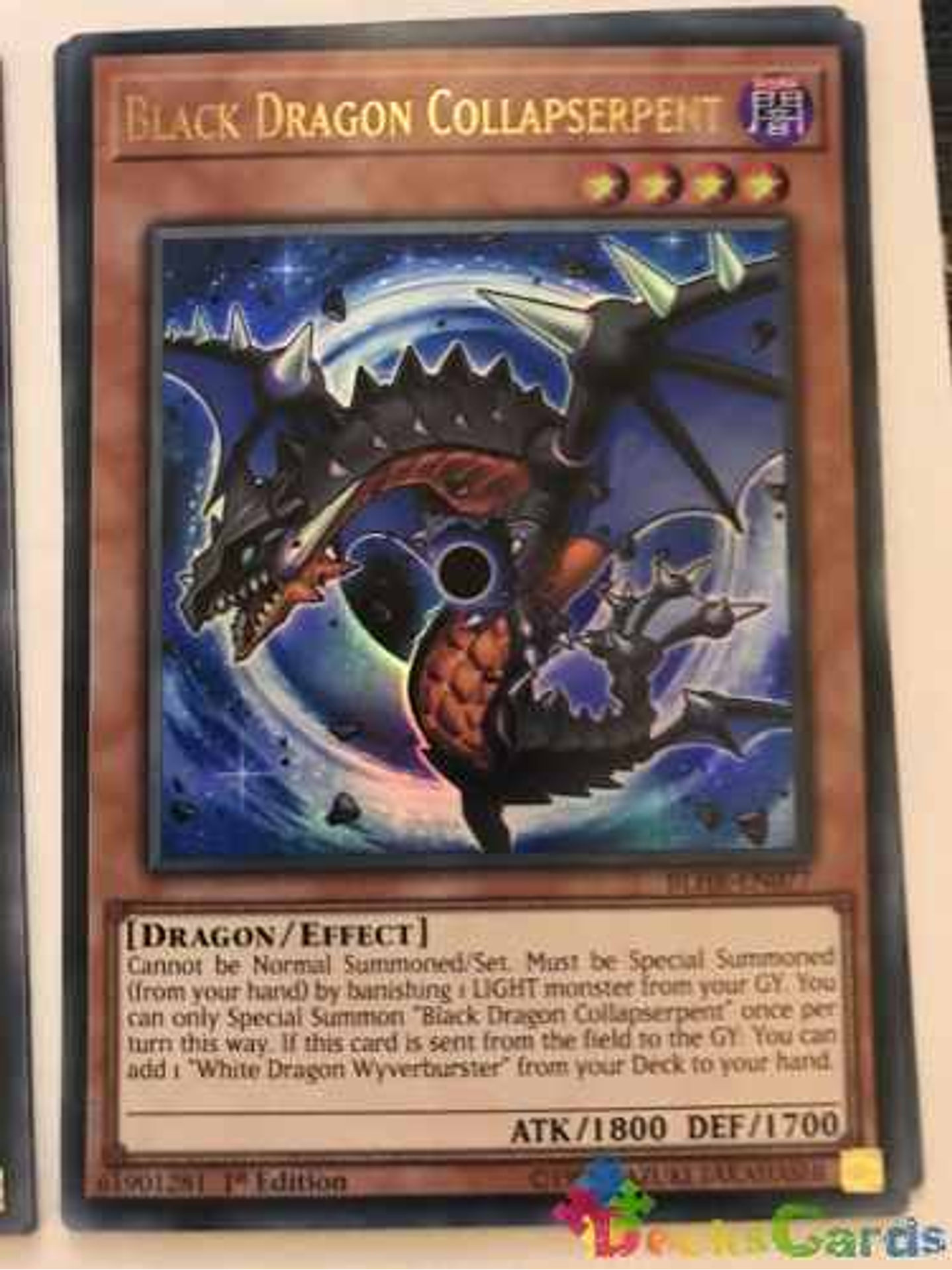 Black Dragon Collapserpent - blhr-en077 - Ultra Rare 1st Edition 1
