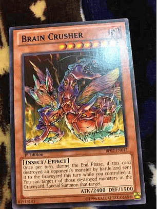 Brain Crusher - bp02-en047 - Rare 1st Edition