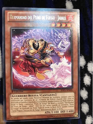 Brotherhood of the Fire Fist - Boar - JOTL-EN026 - Rare 1st Edition