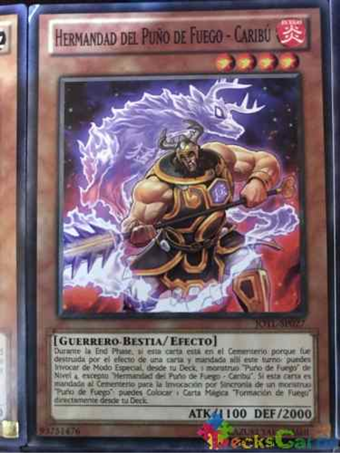Brotherhood of the Fire Fist - Caribou - JOTL-EN027 - Common 1st Edition 1