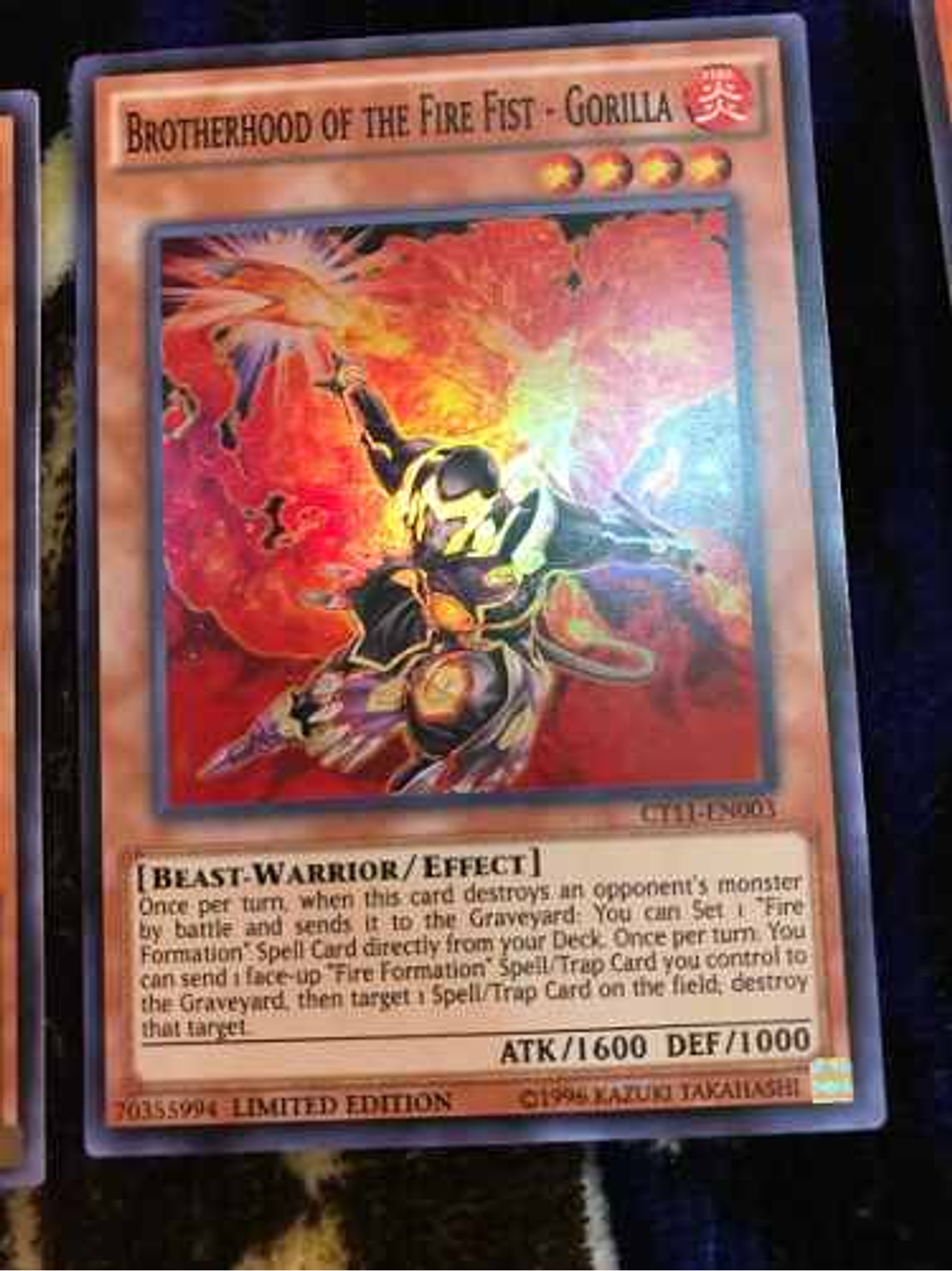 Brotherhood Of The Fire Fist - Gorilla - ct11-en003 - Super 1