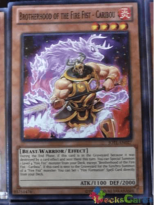 Brotherhood of the Fire Fist - Caribou - JOTL-EN027 - Common 1st Edition