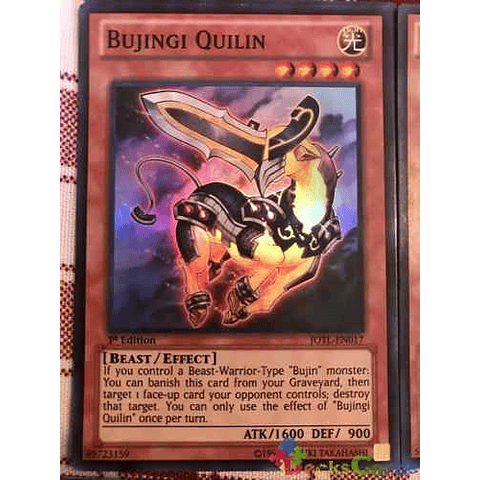 Bujingi Quilin - jotl-en017 - Super Rare 1st Edition