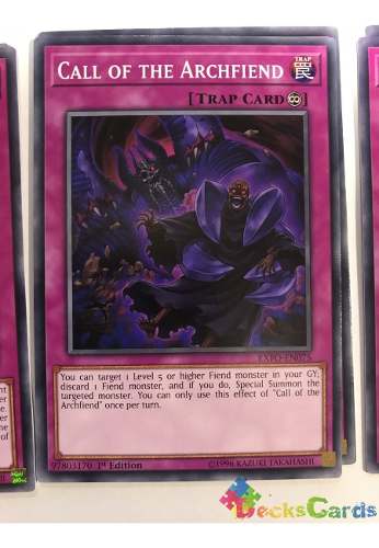 Call Of The Archfiend - exfo-en075 - Common 1st Edition
