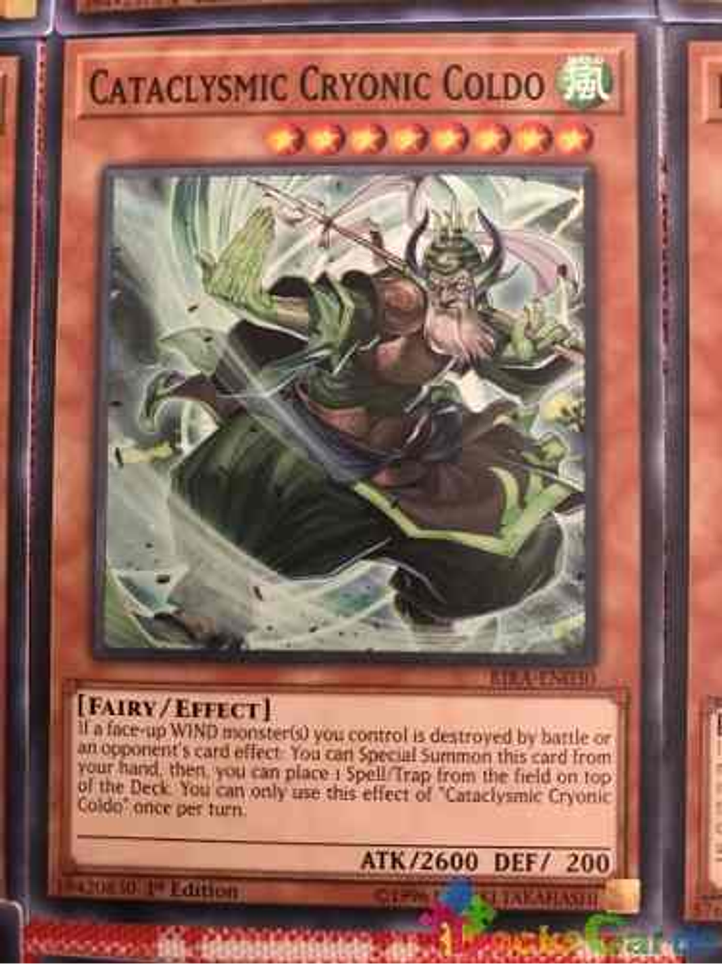 Cataclysmic Cryonic Coldo - rira-en030 - Common 1st Edition 1