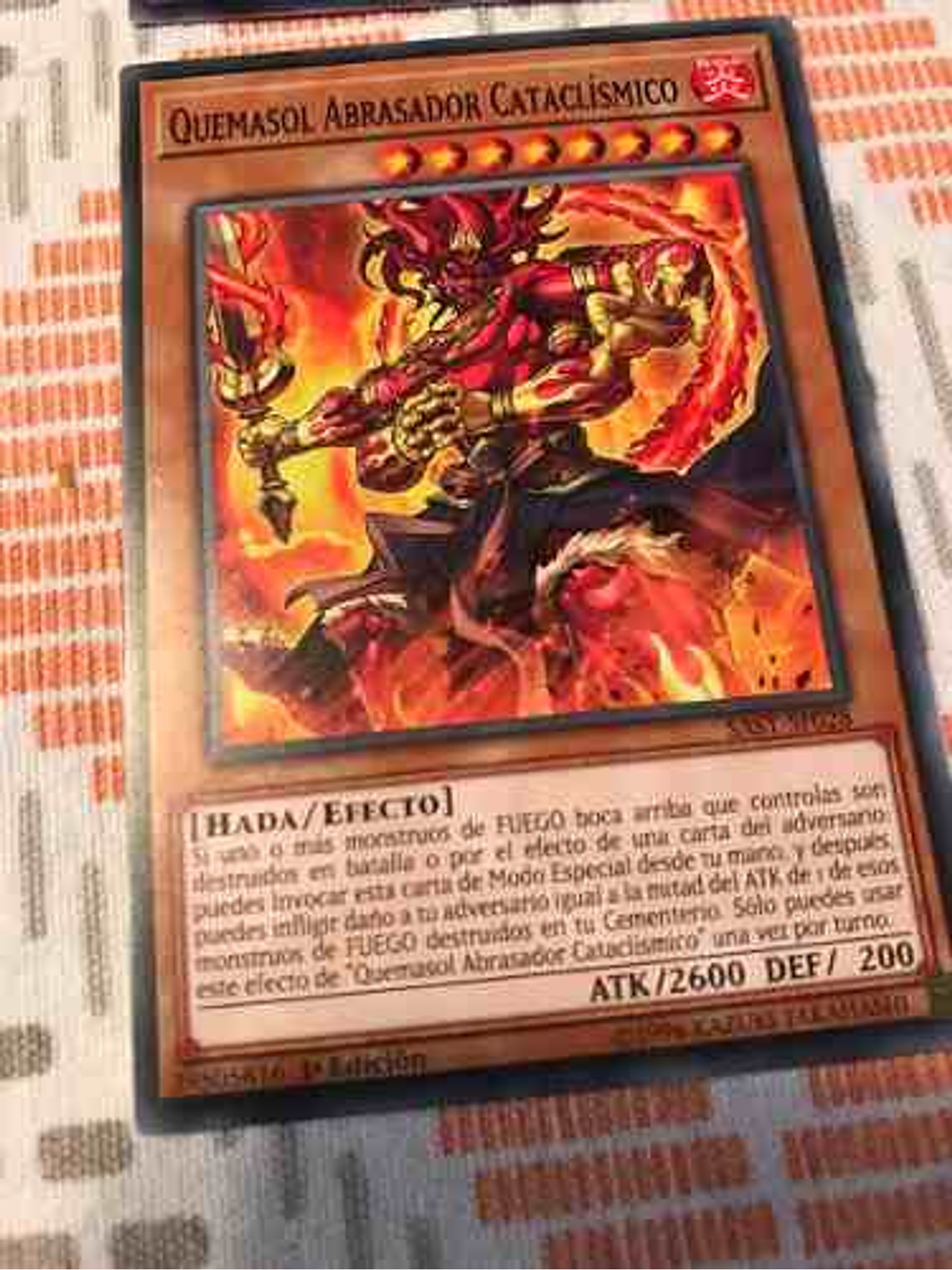 Cataclysmic Scorching Sunburner - sast-en028 - Common 1st Edition 1